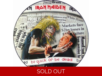 Iron Maiden ‎– Be Quick Or Be Dead - UK Limited Edition 4 Track 12" Picture Disc In PVC Sleeve c/w Custom Insert